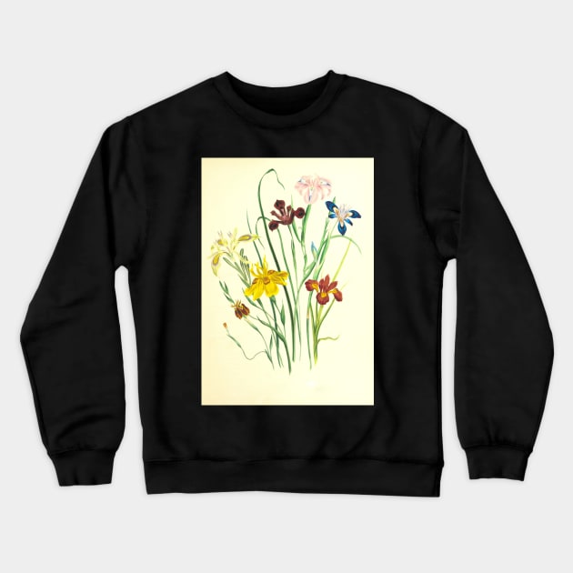 Wildflowers - Nature Inspired Crewneck Sweatshirt by JDVNart